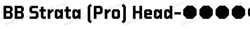 BB Strata (Pro) Head字体转换